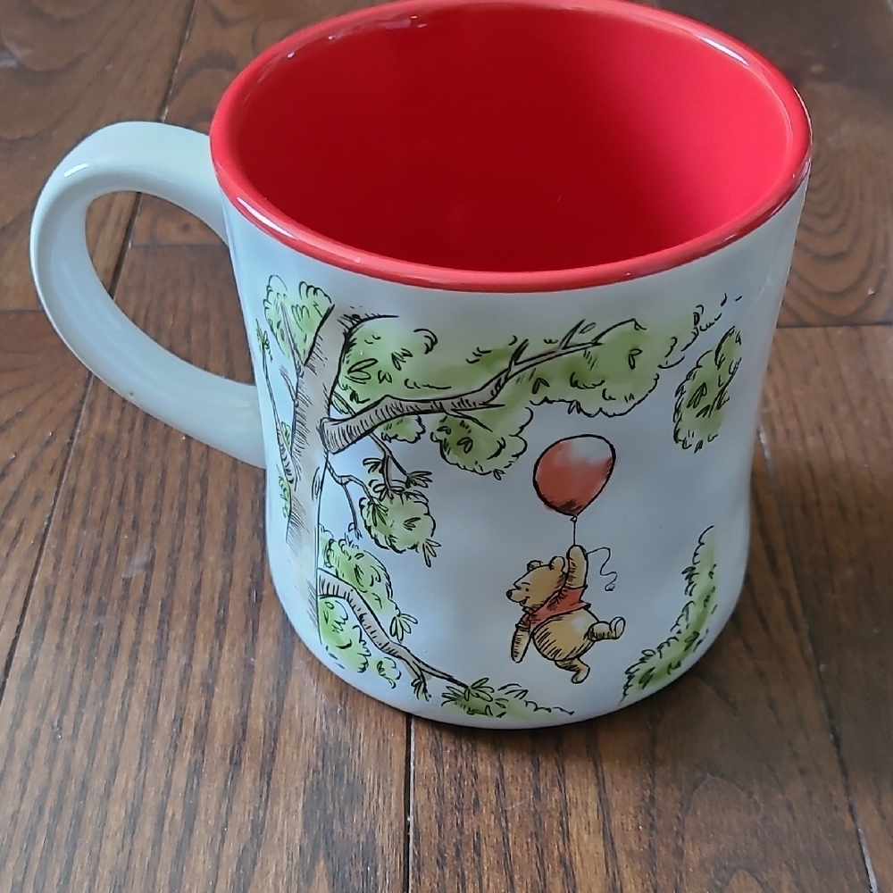 New Winnie the Pooh Disney Mug with Red Interior